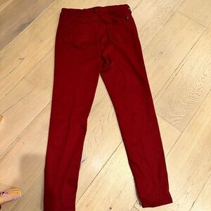 Women's Maroon Red Jeans